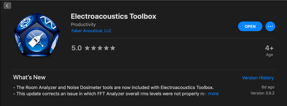 electroacoustics toolbox 3