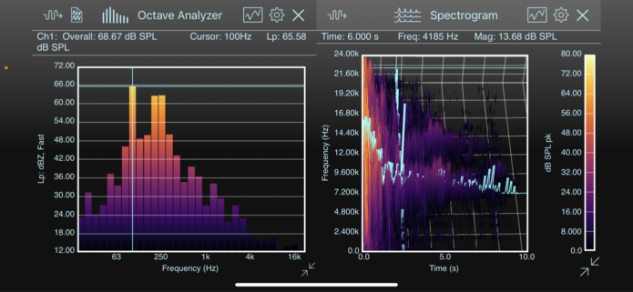 Octave and Spectrogram Screenshot
