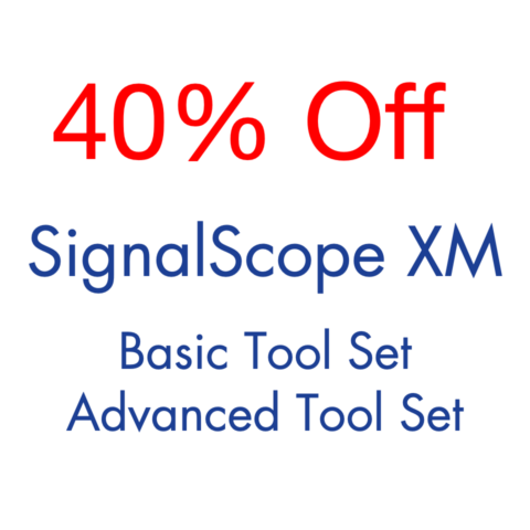 40% off SignalScope XM Basic and Advanced Tool Sets